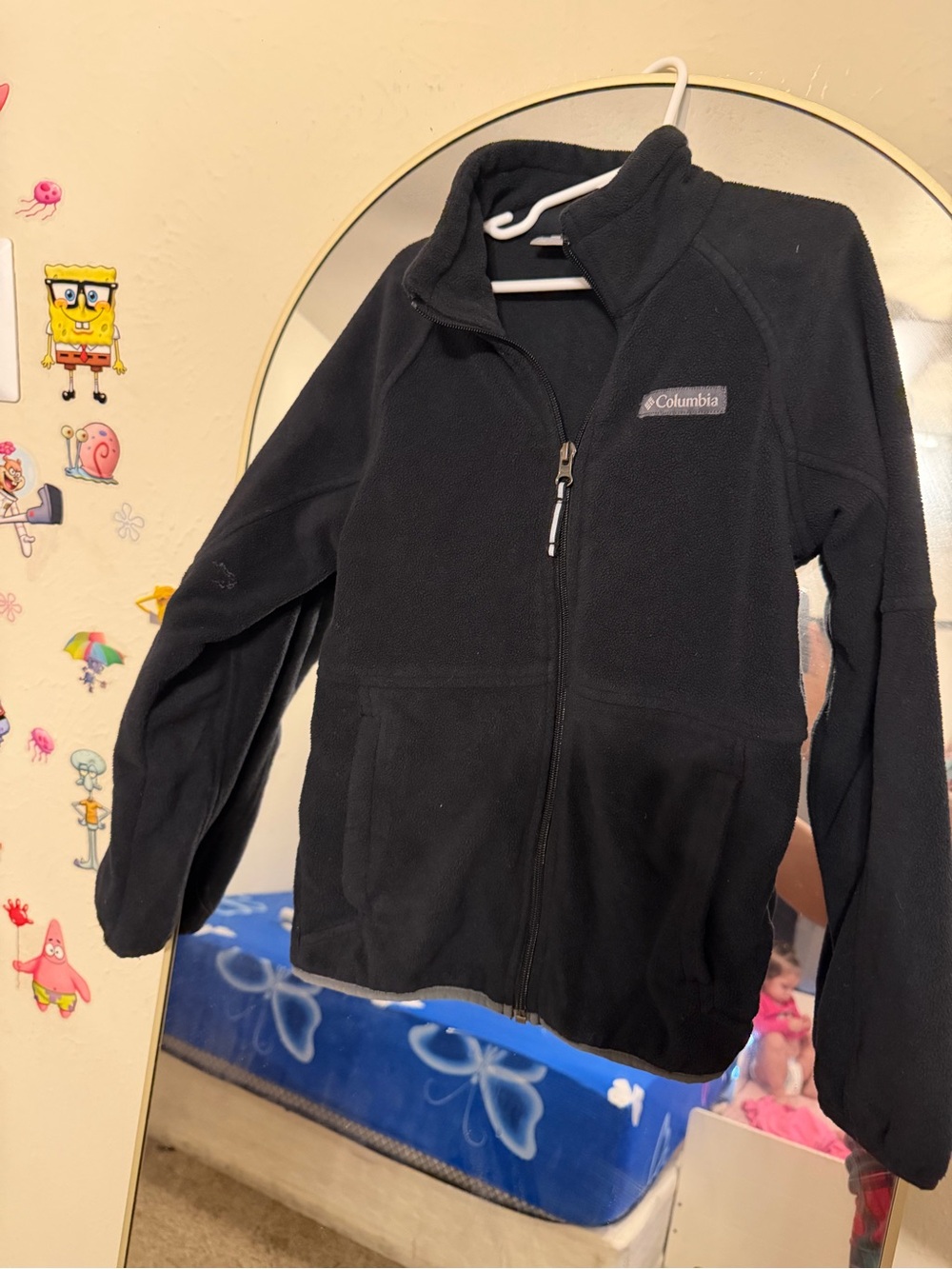 Columbia Kids Black Full-Zip Fleece Jacket